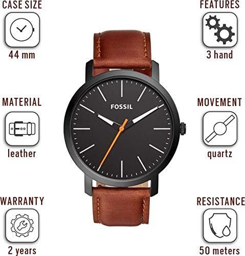 Fossil Minimalist brown strap watch limited