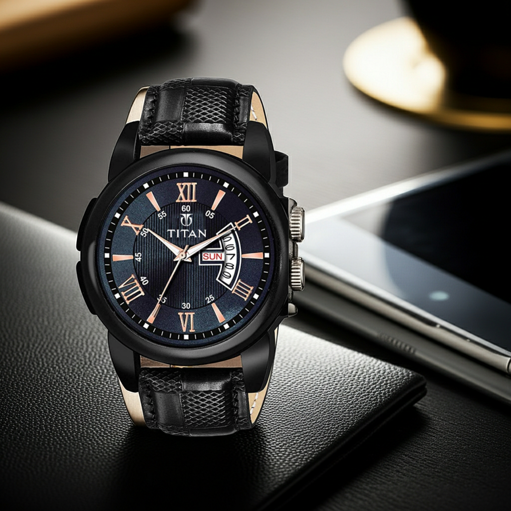 Fern TitanX minimal black watch