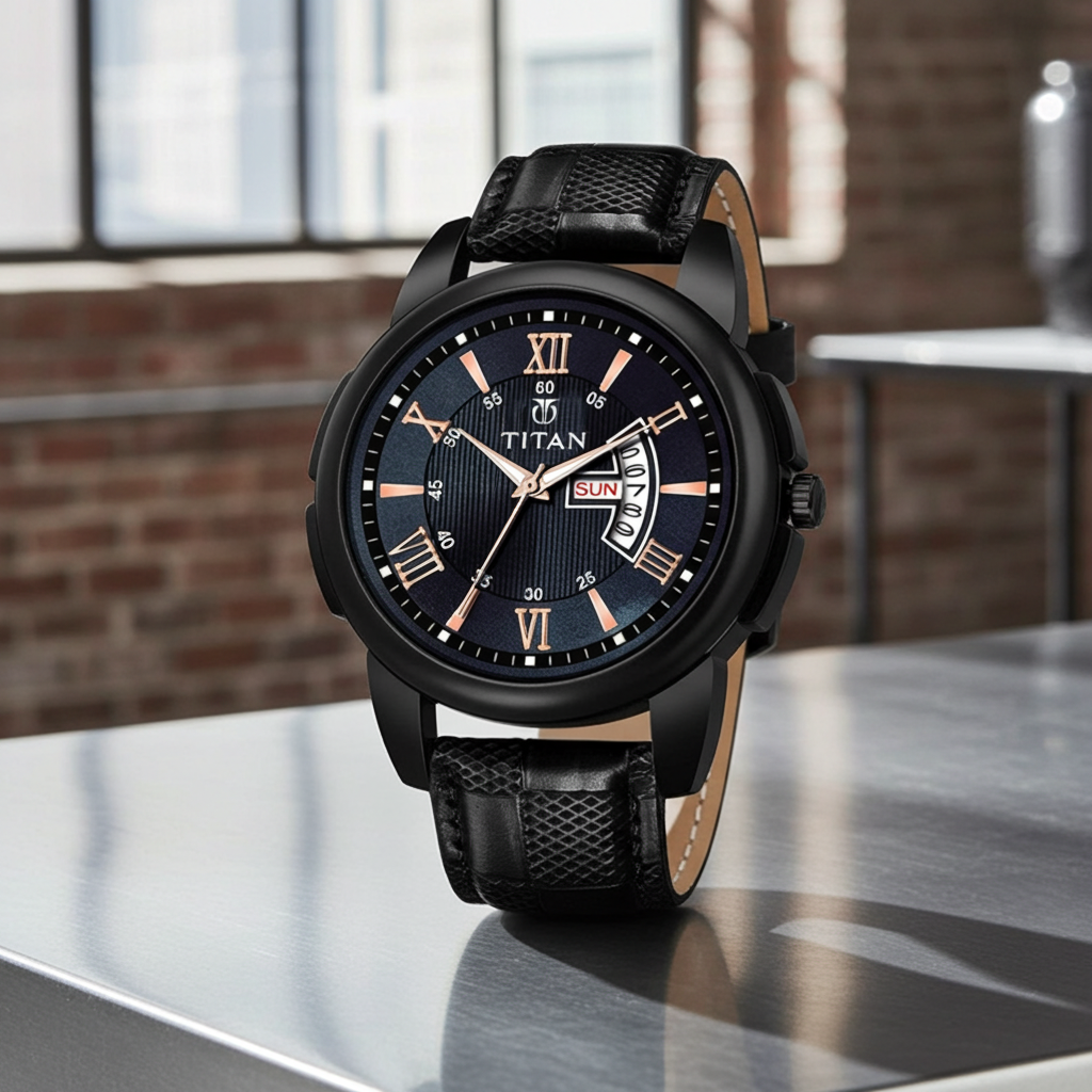 Fern TitanX minimal black watch